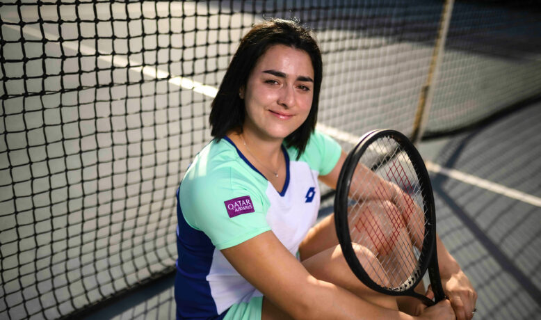 سفيرة التنس العربي تحقق أفضل تصنيف عالمي