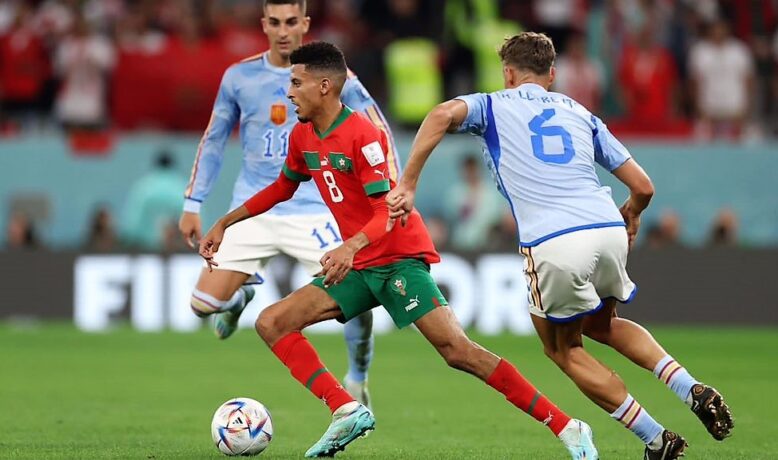 أوناحي أكثر لاعبي الأسود قطعا للمسافات أمام منتخب إسبانيا